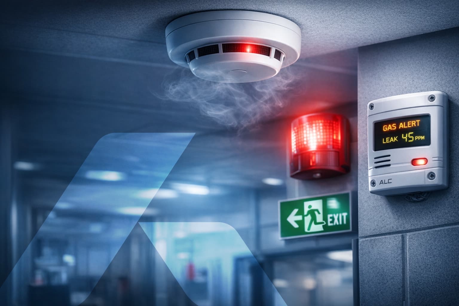 Sistema de detección de humo y gas instalado por Alvic
